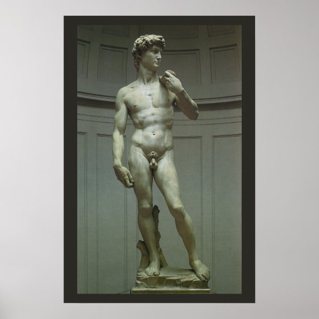 Statue of David by Michelangelo Poster (Vorne)