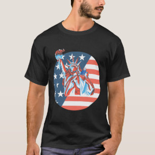 Statue Of Liberty 4. Juli Unabhängigkeitstag Ame T-Shirt