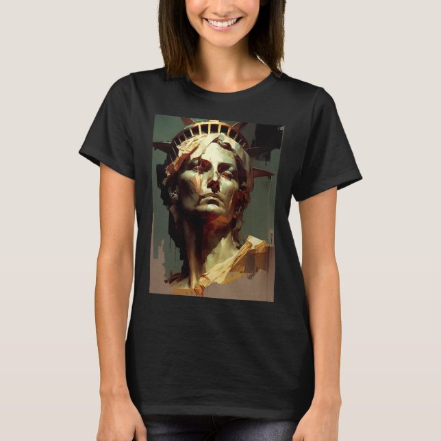 Statue Of Liberty  Artistic Rendering  Lady Libert T-Shirt (Vorderseite)