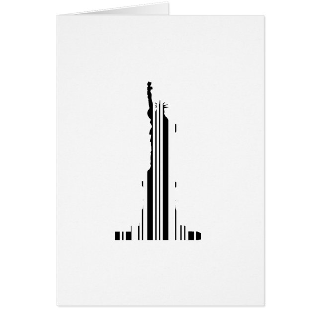 STATUE OF LIBERTY BAR CODE New York Barcode (Vorne)