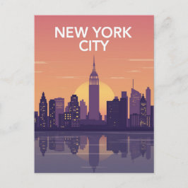 Statue of Liberty Bold Graphic Est 1886 Postkarte