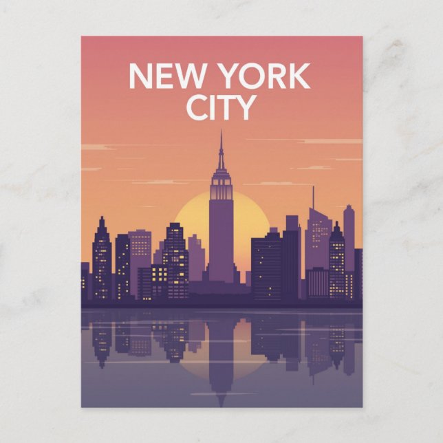 Statue of Liberty Bold Graphic Est 1886 Postkarte (Vorderseite)