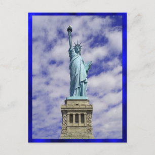 Statue of Liberty, Ellis Island, New York Postkarte