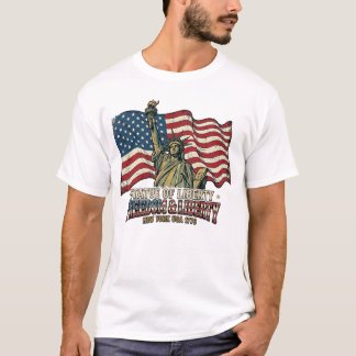 Statue of Liberty Freiheit & Freiheit 1776 New Yor T-Shirt