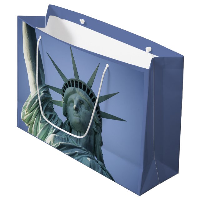 Statue of Liberty große Geschenktüte (Vorderseite Schrägansicht)