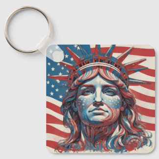Statue of Liberty New York Patriotic USA Freedom Schlüsselanhänger
