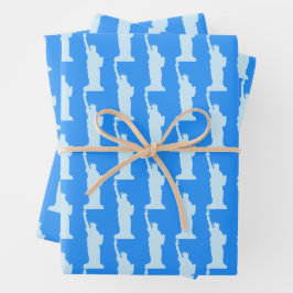 Statue of Liberty Pattern Elegant New York Geschenkpapier Set