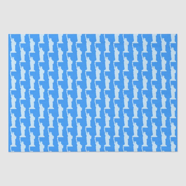 Statue of Liberty Pattern Elegant New York Seidenpapier (Vorderseite)