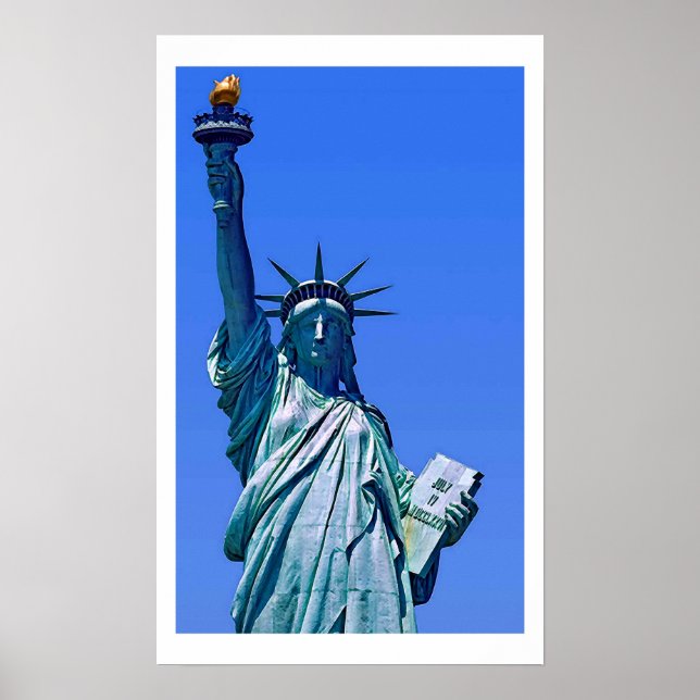 Statue of Liberty Pop Art Poster Printwerbung (Vorne)