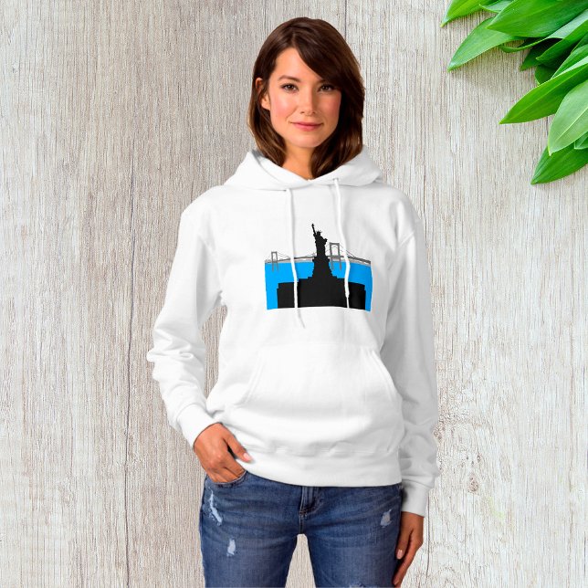 Statue of Liberty Silhouette New York Skyline Hoodie (Von Creator hochgeladen)