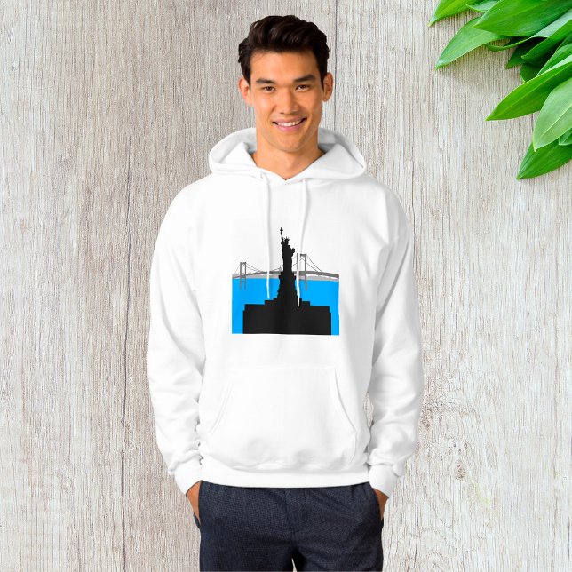 Statue of Liberty Silhouette New York Skyline Hoodie (Von Creator hochgeladen)