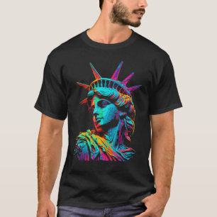 Statue of Liberty Souvenir Malerei Art New York C T-Shirt