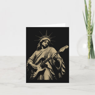 Statue Of Liberty spielt Gitarre 4. Juli 250. Karte