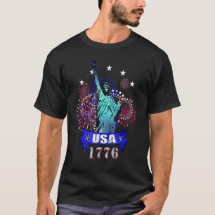 Statue of Liberty Statue 1776 USA New York T-Shirt