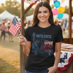Statue of Liberty USA 250 Jahre Jubiläum Tri-Blend Shirt