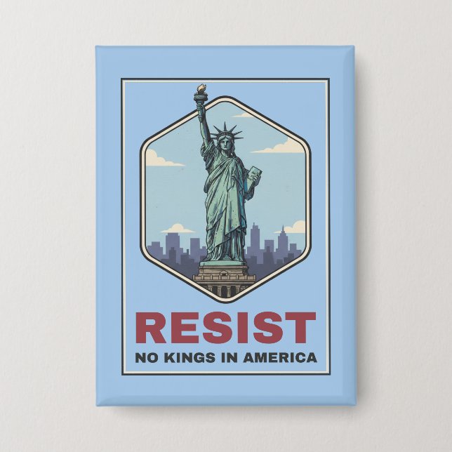 Statue of Liberty widersteht Anti-Trump Button (Vorderseite)