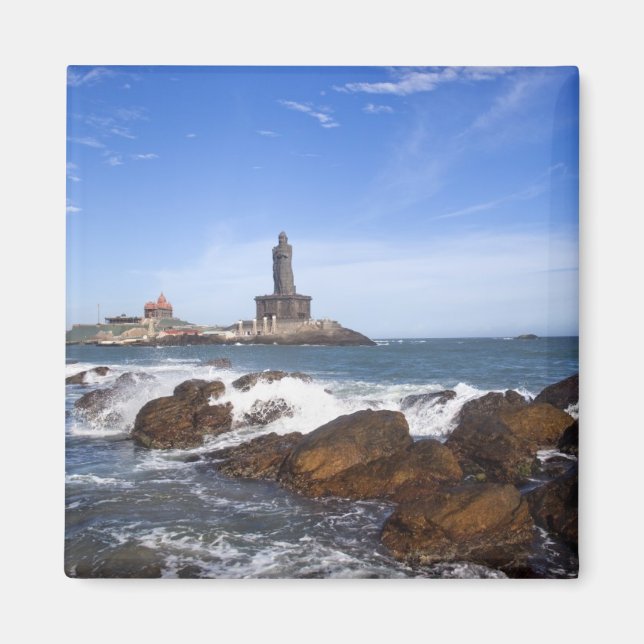Statue Saint Thiruvalluvar | Tamil Nadu, Indien Magnet (Vorne)