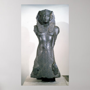 Statue Sesostris III im mittleren Alter Poster