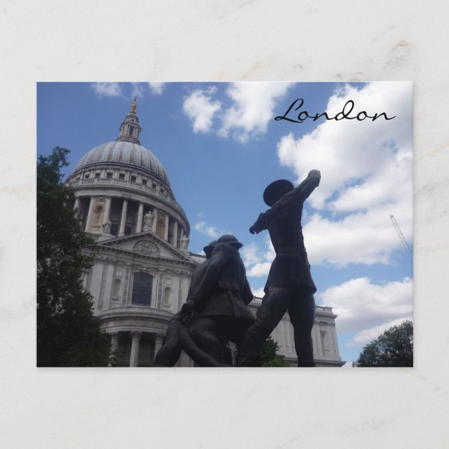 Statue st paul postkarte (Vorderseite)