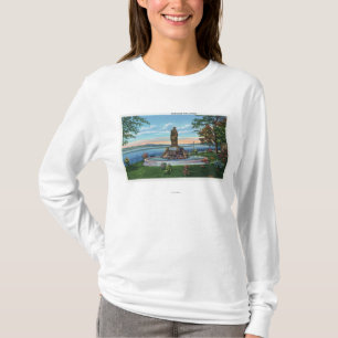 Statue-Szene im Promenaden-Park T-Shirt