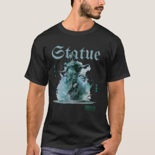 Statue – T-shirt minimaliste artistique inspiré du