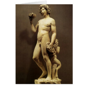 Statue vintage de la Renaissance, Bacchus par Mich