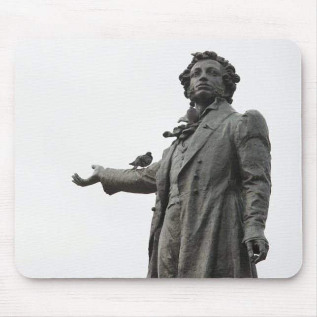 Statue von Alexander Puschkin, Sankt Petersburg Mousepad (Vorne)