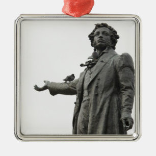 Statue von Alexander Puschkin, Sankt Petersburg Silbernes Ornament