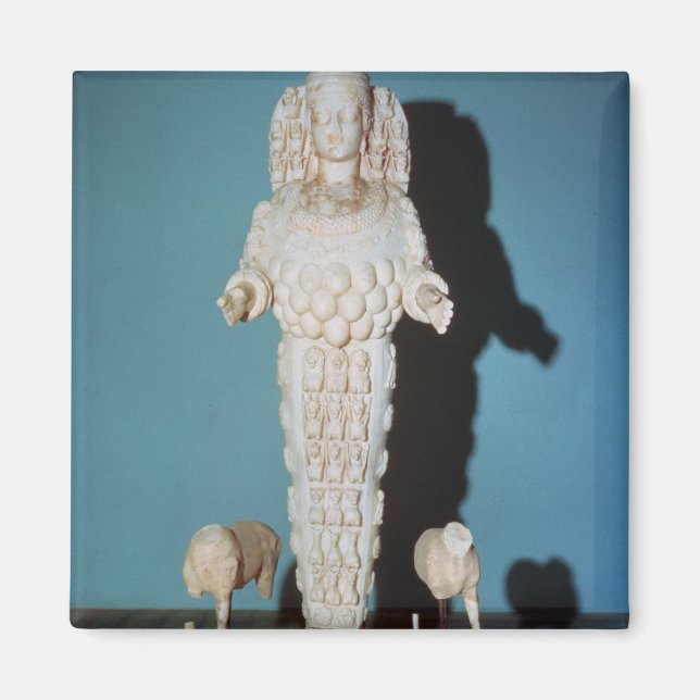 Statue von Artemis mit Jagdhunden, c.AD 135-75 Magnet (Vorne)