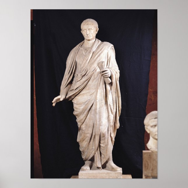 Statue von Caesar Augustus Poster (Vorne)