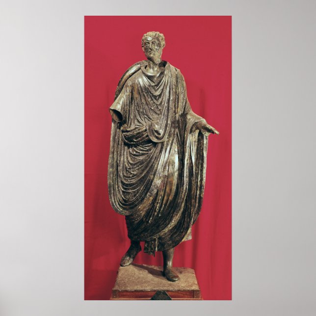 Statue von Caesar Julianus Pacatianus Poster (Vorne)