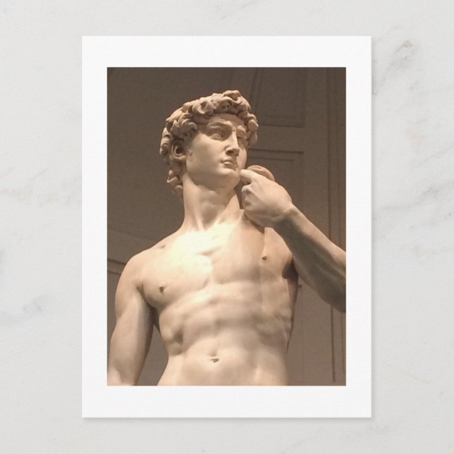 Statue von David Florence Postcard Postkarte (Vorderseite)