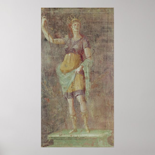 Statue von Diana, von Pompeji, c.50-59 Poster (Vorne)