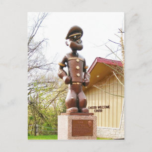 Statue von Elzie Crisler Segars Popeye-Charakter Postkarte