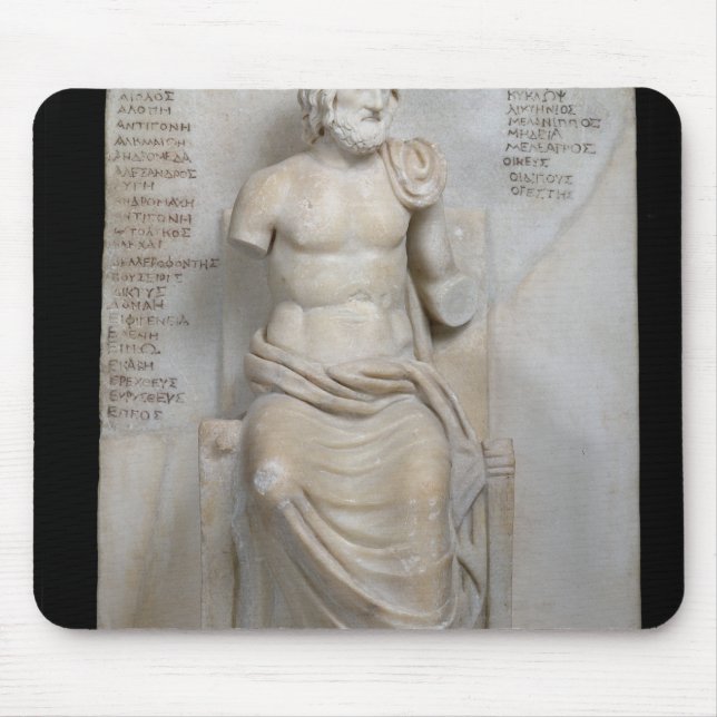Statue von Euripides Mousepad (Vorne)