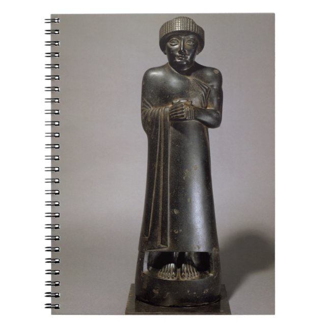 Statue von Gudea, Prinz von Lagash, Neo-Sumerisch, Notizblock (Vorderseite)