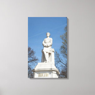 Statue von Helmuth von Moltke in Berlin Leinwanddruck