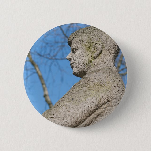 Statue von John F. Kennedy in Bonn Button (Vorderseite)