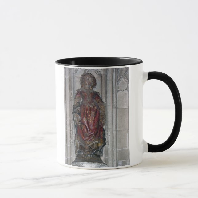 Statue von Judith (vielfarbiger Stein) Tasse (Rechts)