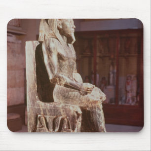 Statue von Khafre inthronisierte Mousepad