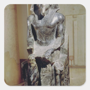 Statue von Khafre Quadratischer Aufkleber