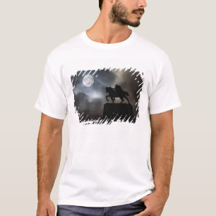 Statue von König Kralja Tomislav als Silhouette T-Shirt