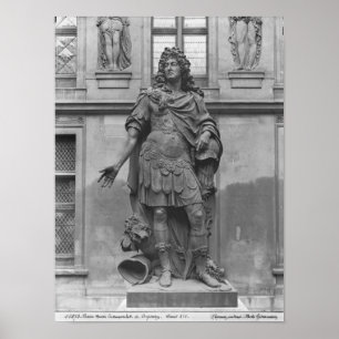 Statue von Louis XIV Poster