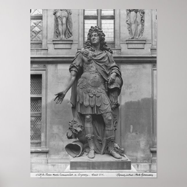 Statue von Louis XIV Poster (Vorne)