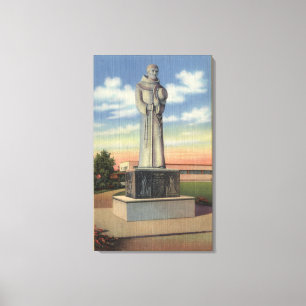 Statue von Padre Garces in Garces Kreis Leinwanddruck