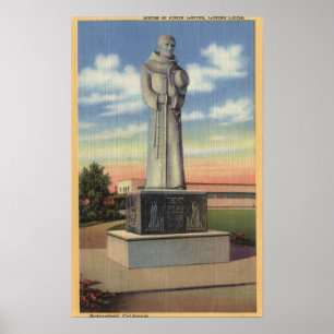 Statue von Padre Garces in Garces Kreis Poster