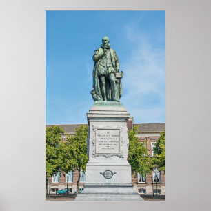 Statue von Prinz Wilhelm I. in Den Haag, Niederlan Poster