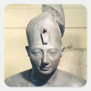 Statue von Tuthmosis III Quadratischer Aufkleber