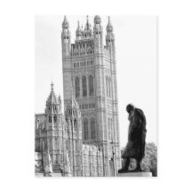 Statue von Winston Churchill in London