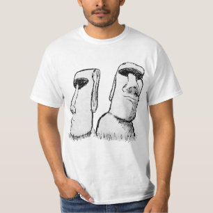 Statuen der antiken Osterinsel Sketch T-Shirt